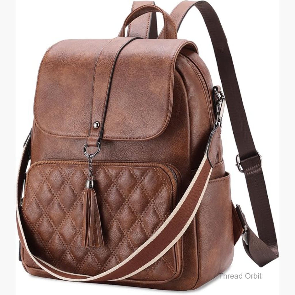 Anti-Theft Pu Leather Backpack Purse Convertible 2 Ways Travel Work